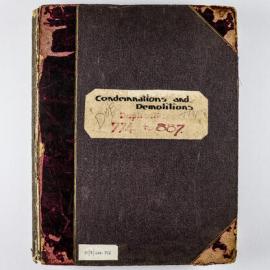 Album - Demolition Books - Volume 8 - Condemnations and demolitions, 1916-1919