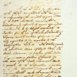 Letter - Acknowledgement of Governor's response regarding request for grants of land, 1843