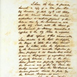 Letter - Instruction to withhold payment of balance due to Govenrment for City fund, 1844
