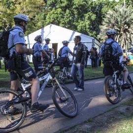 Peloton of police officers on World Youth Day, Hyde Park Sydney, 2008