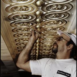 Restoration of Sydney Town Hall, repainting Vestibule, George Street Sydney, 1991