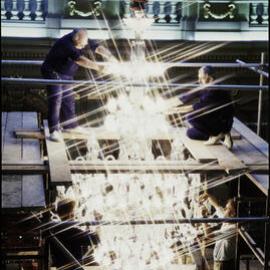 Restoration of Sydney Town Hall, Chandelier fitting, George Street Sydney, 1991