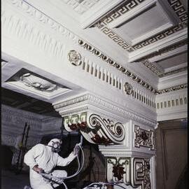 Restoration of Sydney Town Hall, painting, George Street Sydney, 1991