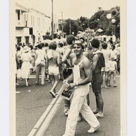 Street festival at unknown location, 1979-1984