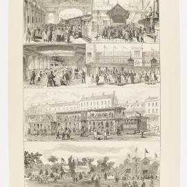 Engraving - Sketches at the Sydney Exhibition, 1879
