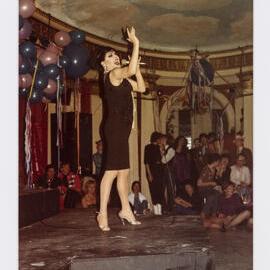 Performer at Stranded nightclub, Strand Arcade, George Street Sydney, circa 1979-1984