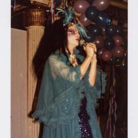 Performer at Stranded nightclub, Strand Arcade, George Street Sydney, circa 1979-1984