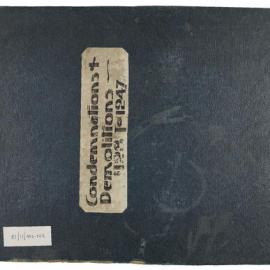 Album - Demolition Books - Volume 11 - Condemnations and demolitions, 1922-1924