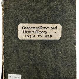 Album - Demolition Books - Volume 13 - Condemnations and demolitions, 1926