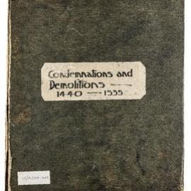 Album - Demolition Books - Volume 14 - Condemnations and demolitions, 1926-1928