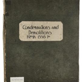 Album - Demolition Books - Volume 15 - Condemnations and demolitions, 1928-1931