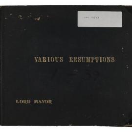 Album - Demolition Books - Volume 16A - Presentation album of resumptions, 1907-1909