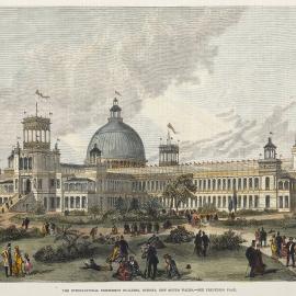 Engraving - The International Exhibition Building Sydney, 1879