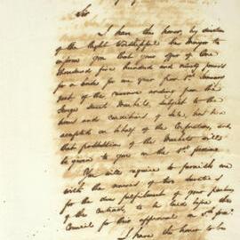 Letter - Acceptance of Mr Delaney's payment offer on George Street Market lease, 1845