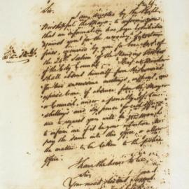 Letter - Non payment of fines for absence from Council may be referred to Police, 1846