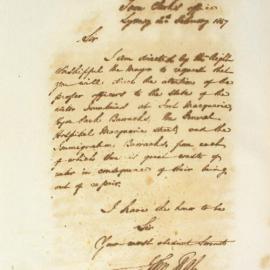 Letter - Repairs requested for water fountains, 1847