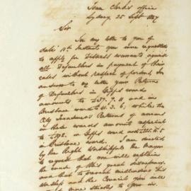 Letter - Discrpancy between Mayor's and City Treasurer's returns of Ward arrears, 1847