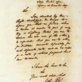 Letter - Circular regarding the collection of City and Lighting rates, 1847