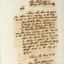 Letter - Notice of fines for resigning office in Brisbane Ward and Phillip Ward, 1847