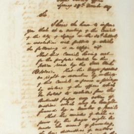Letter - Resolved that no motion from a Council Member can be excluded by Mayor, 1847