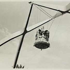 Arch and crown decoration for royal visit of Queen Elizabeth II, Macquarie Street Sydney, 1954