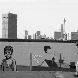 40,000 Years mural, Lawson Street Redfern, 1983