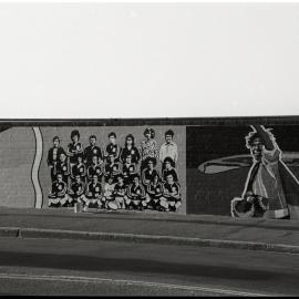 40,000 Years mural, Lawson Street Redfern, 1983