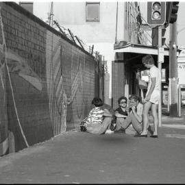 40,000 Years mural, Lawson Street Redfern, 1983