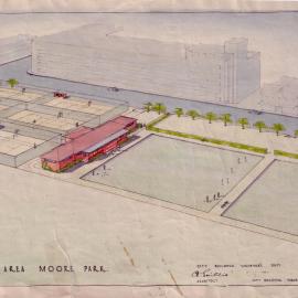Plan - Proposed playing area, Dacey Avenue Moore Park, no date