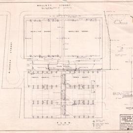 Plan - Electrical and water, bowling and tennis club rooms, Mallett Street Camperdown, no date