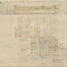 Plan - Design for an amenities building in Camperdown Park, Mallett Street Camperdown, 1939