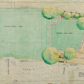 Plan - Proposed playground, Clyne Reserve, Merriman Street Millers Point, 1950