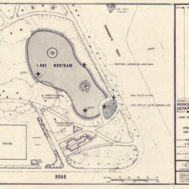 Plan - Proposed lakeside improvements Lake Northam, Victoria Park, Parramatta Road Camperdown, 1977