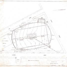 Plan - Proposed turf cricket pitch, Waterloo Oval, Elizabeth Street Waterloo, 1965