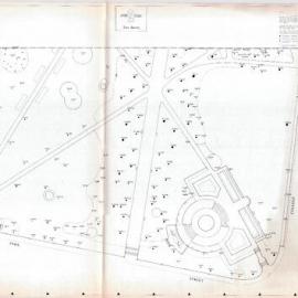 Plan - Tree survey, sheet 3 of 5, Hyde Park North, Elizabeth Street Sydney, 1987