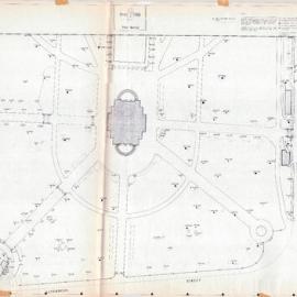 Plan - Tree survey, sheet 5 of 5, Hyde Park South, Elizabeth Street Sydney, 1987