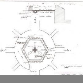 Plan - Proposed garden beds Archibald Fountain, Hyde Park North, Elizabeth Street Sydney, 1963