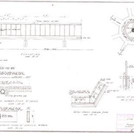 Plan - Proposed railings around Archibald Fountain, Hyde Park North, Elizabeth Street Sydney, 1964