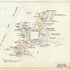 Plan - Australian garden, Captain Cook memorial, Hyde Park South, Elizabeth Street Sydney, 1959