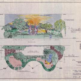 Plan - City Council exhibit at floral festival, Lower Sydney Town Hall, George Street Sydney, 1966