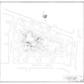 Plan - Proposed rest park, Devonshire Street housing project, Belvoir Street Surry Hills, 1954