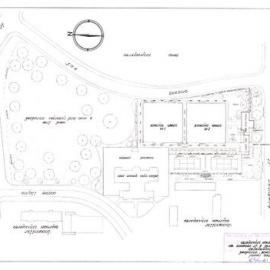 Plan - Proposed park and facilities, Harry Noble Reserve, Elliott Avenue Erskineville, 1955