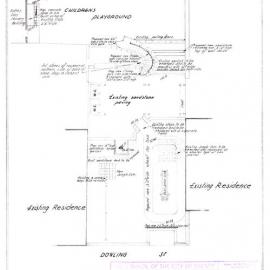 Plan - Proposed children's playground, Sydney Day Nursery, Dowling Street Woolloomooloo, 1960