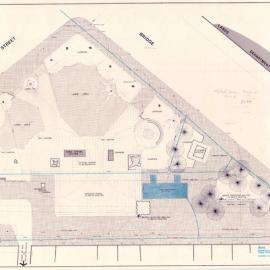 Plan - Proposed extension, Macquarie Place Park, Bridge Street Sydney, 1975
