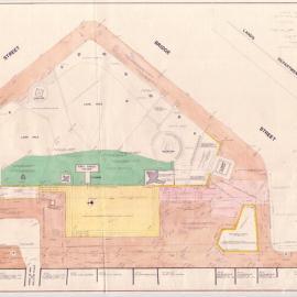 Plan - Annotated general layout, Macquarie Place Park Bridge Street Sydney, 1976