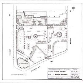 Plan - Proposed improvements, Fitzroy Gardens, Macleay Street Elizabeth Bay, 1968