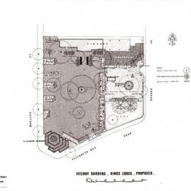 Plan - Proposed scheme 2 improvements, Fitzroy Gardens, Macleay Street Elizabeth Bay, 1968