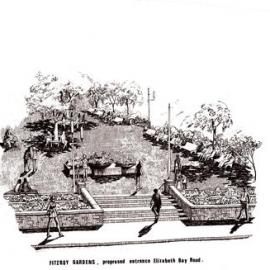 Plan - Proposed scheme 2 entrance to Fitzroy Gardens, Macleay Street Elizabeth Bay, 1970