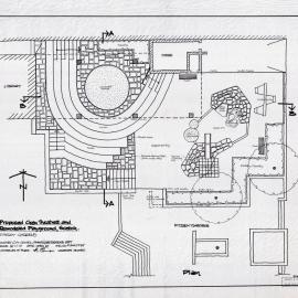 Plan - Proposed scheme 1 theatre and playground, Fitzroy Gardens, Macleay Street Elizabeth Bay, 1972