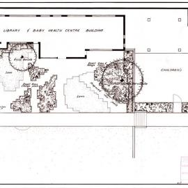 Plan - Proposed new sandstone pathways, Fitzroy Gardens, Macleay Street Elizabeth Bay, 1960